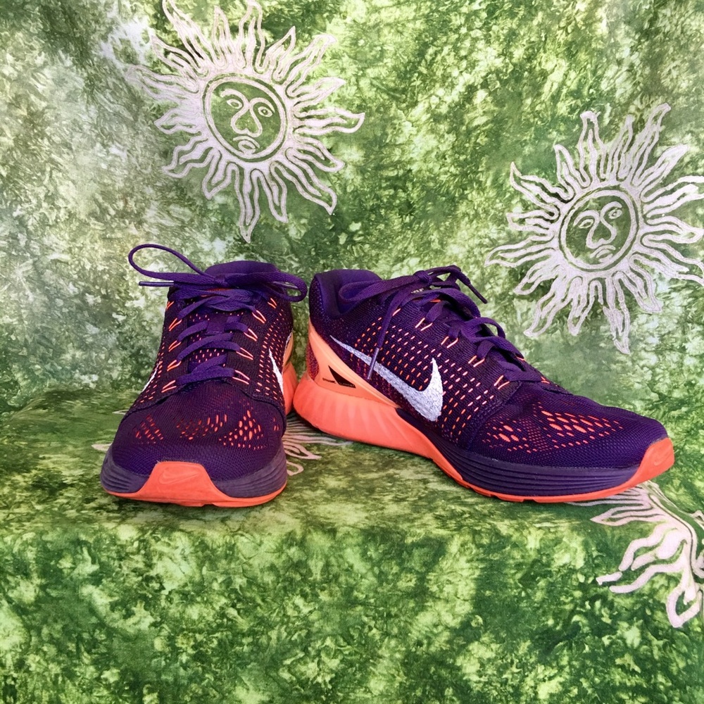 Nike- Lunarglide 7- Purple and Sherbet